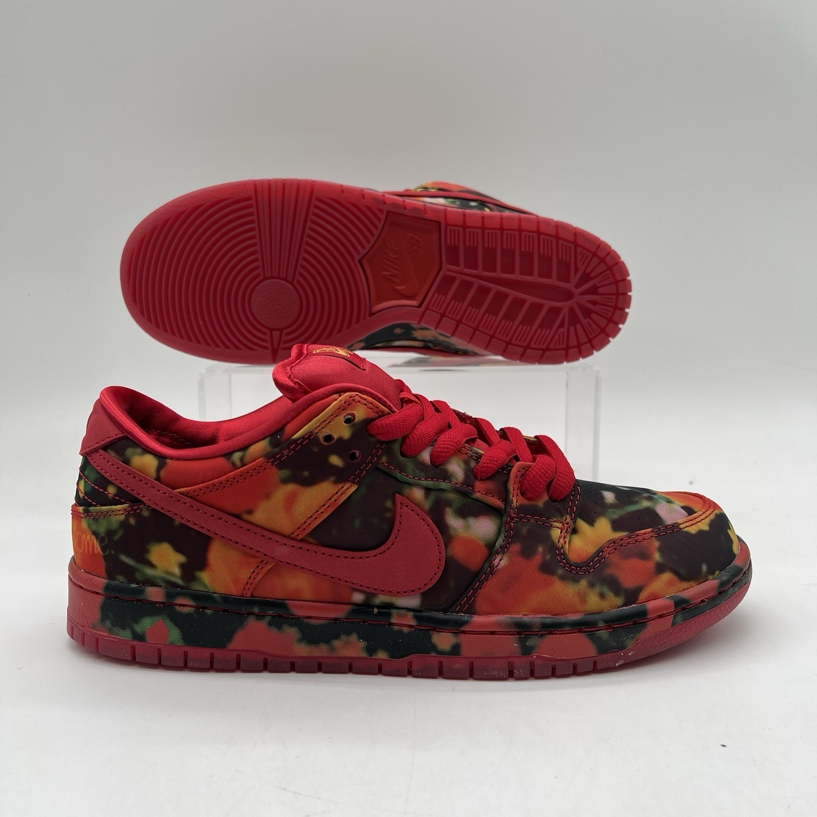 Mens Size 7.5 Nike Sb Dunk Low Pro Woo Qs Gym Red Skateboard Shoe Fz1291 600 New